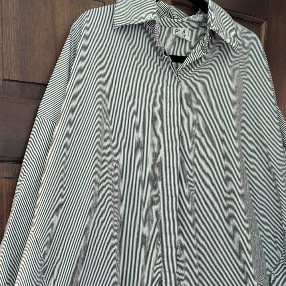 Planet by Lauren G oversized lagenlook shirt